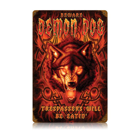 Demon-Dog-Vintage-Sign-Metal-Sign