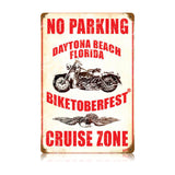 No Parking Cruise Zone Vintage Sign Metal Sign