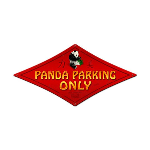 Panda-Parking-Vintage-Sign-Metal-Sign