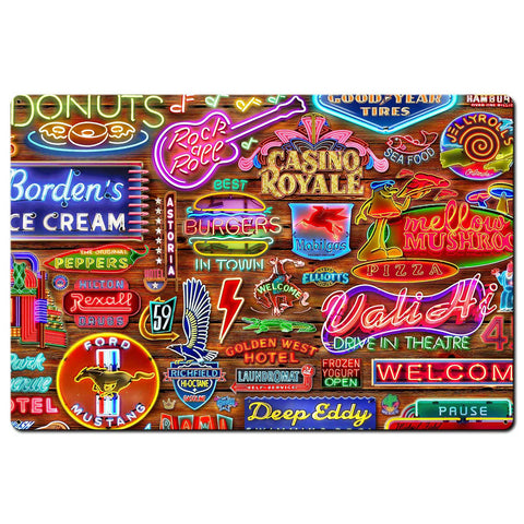 Nifty Neons 36 X 24 vintage metal sign Metal Sign