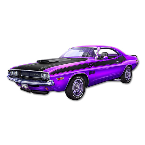 1970 Dodge Challenger Cut out 22 X 9 vintage metal sign Metal Sign