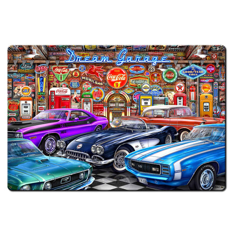 Dream Garage 36 X 24 vintage metal sign Metal Sign