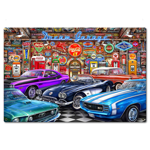 Dream Garage 24 X 16 vintage metal sign Metal Sign
