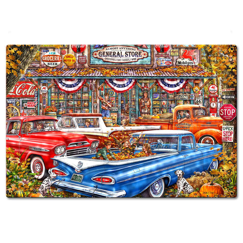 Parker's General Store 24 X 16 vintage metal sign Metal Sign