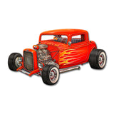 Red Hot Rod Cut out 18 X 10 vintage metal sign Metal Sign