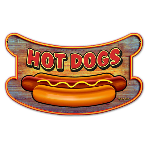 Hot Dogs 18 X 11 vintage metal sign Metal Sign