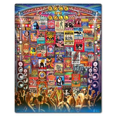 Concert Tonight 24 X 30 vintage metal sign Metal Sign