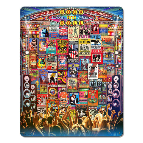 Concert Tonight 12 X 15 vintage metal sign Metal Sign