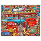 Retro Diner Crusin' 30 X 24 vintage metal sign Metal Sign