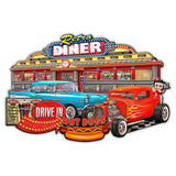 Retro Diner Cut out 36 X 24 vintage metal sign Metal Sign