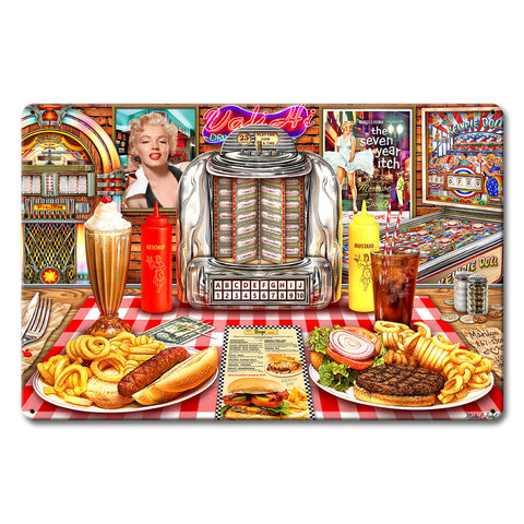 Dinner With Marilyn 18 X 12 vintage metal sign Metal Sign