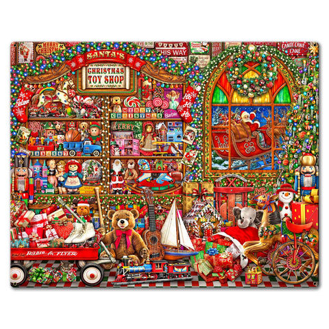 Santa's Toy Shop 30 X 24 vintage metal sign Metal Sign