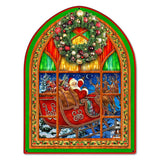 Santa Claus Window 13 X 17 vintage metal sign Metal Sign