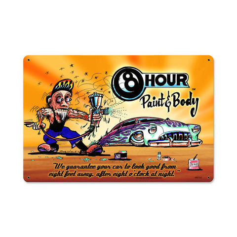 8-Hour-Paint-And-Body-Vintage-Sign-Metal-Sign