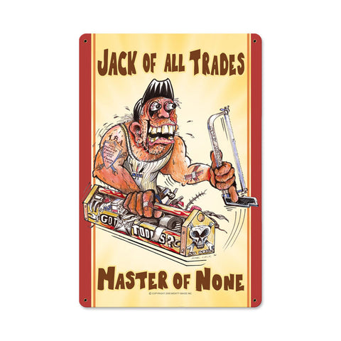 Jack Of All Trades Vintage Sign Metal Sign
