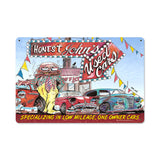 Honest Johns Used Cars Vintage Sign Metal Sign