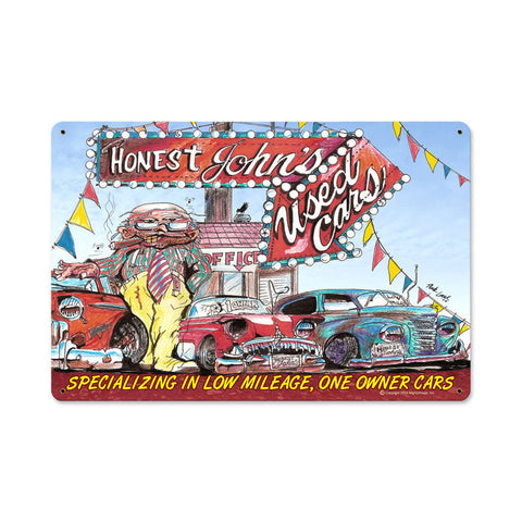 Honest-Johns-Used-Cars-Vintage-Sign-Metal-Sign