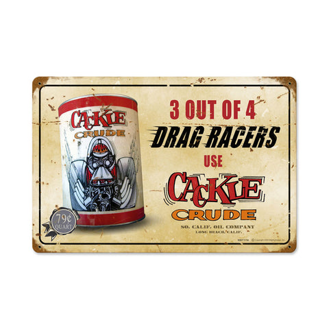 Cackle Crude Vintage Sign Metal Sign
