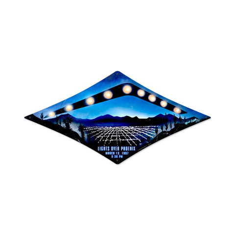 Phoenix Lights Vintage Sign Metal Sign