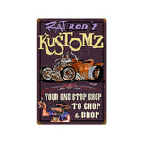 Rat Rodz Kustomz Vintage Sign Metal Sign