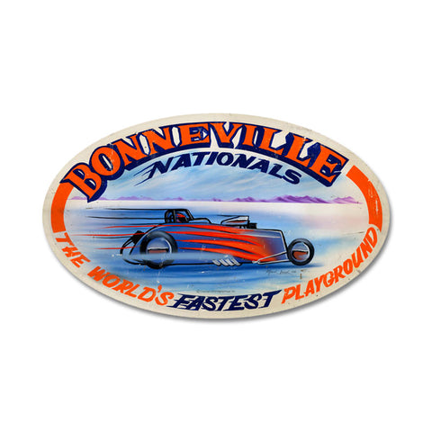 Bonneville Nationals Vintage Sign Metal Sign