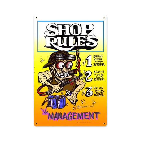 Shop-Rules-Vintage-Sign-Metal-Sign