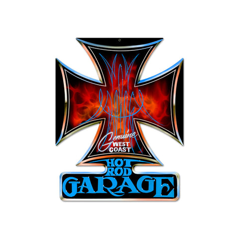 Hot Rod Garage Vintage Sign Metal Sign