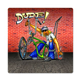 Dude Bike Vintage Sign Metal Sign