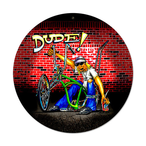 Dude-Bike-Vintage-Sign-Metal-Sign