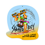 Skater Boy Vintage Sign Metal Sign