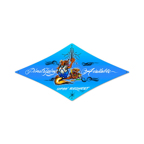 Pinstriping Vintage Sign Metal Sign