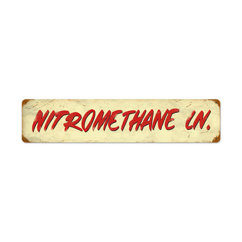 Nitromethane Ln Vintage Sign Metal Sign