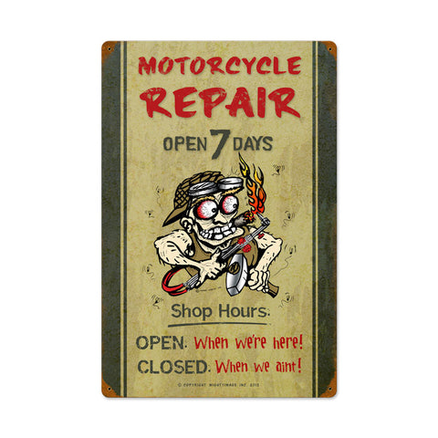 Motorcycle-Repair-Shop-Hours-Vintage-Sign-Metal-Sign