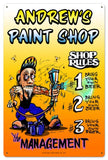PAINTER SHOP - Personalized Metal Sign