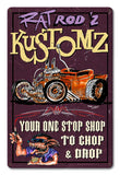 Rat Rodz Kustoms Metal Sign