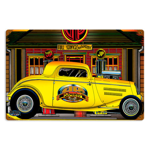 Jp-Service-Vintage-Sign-Metal-Sign