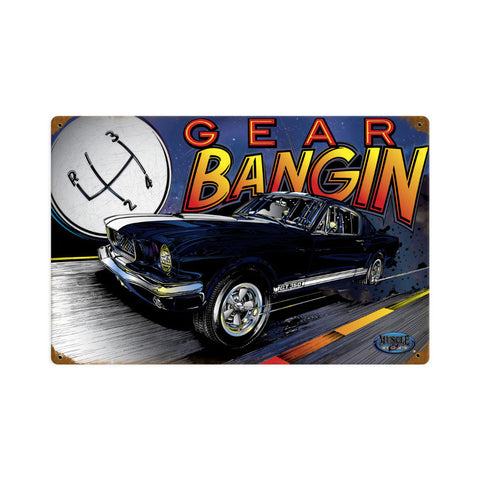 Mustang Gear Vintage Sign Metal Sign