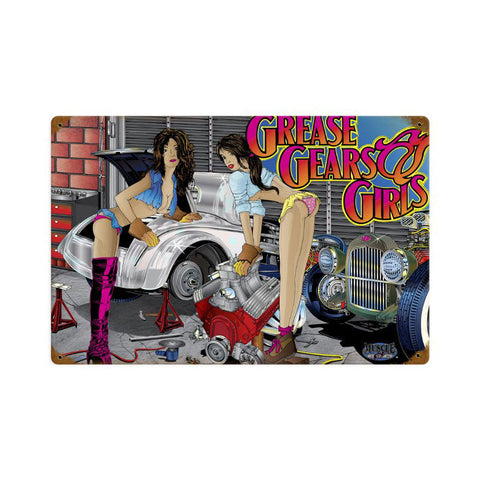 Girls,-Gears,-Grease-Vintage-Sign-Metal-Sign