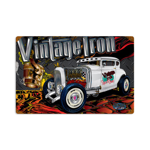 Rat Rod Vintage Iron Vintage Sign Metal Sign