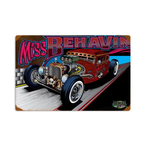 Rat-Rod-Miss-Behavin-Vintage-Sign-Metal-Sign