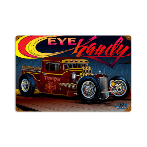 Rat Rot Eye Kandy Vintage Sign Metal Sign