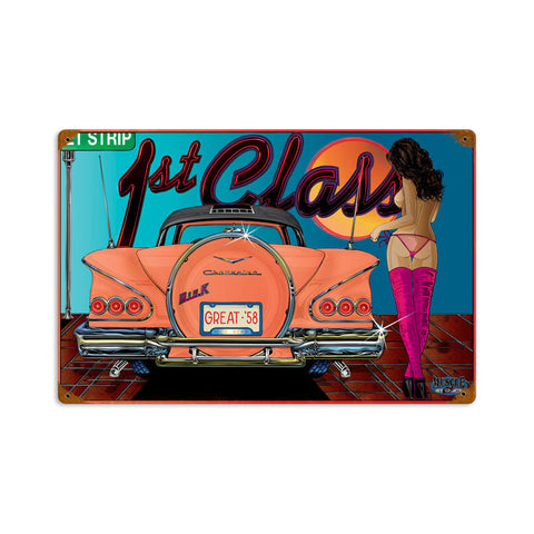 1St-Class-Vintage-Sign-Metal-Sign