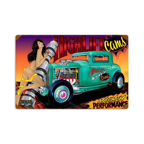 Rat Rod High Lift Vintage Sign Metal Sign