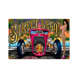 Street Legal Girl Vintage Sign Metal Sign