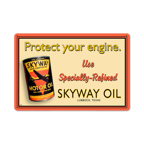 Skyway Oil Vintage Sign Metal Sign