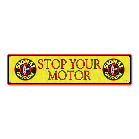Signal-Stop-Motor-Vintage-Sign-Metal-Sign