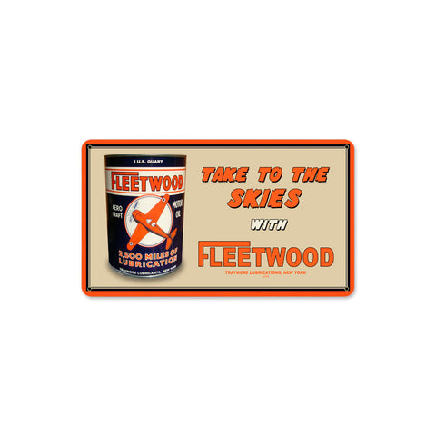 Fleetwood Oil Vintage Sign Metal Sign