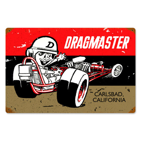 Drag Master Vintage Sign Metal Sign