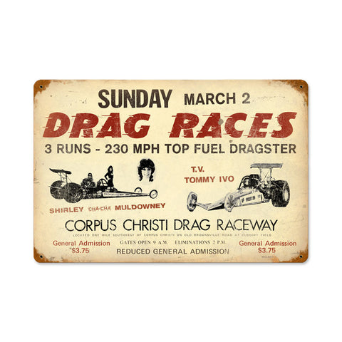 Drag-Races-Vintage-Sign-Metal-Sign