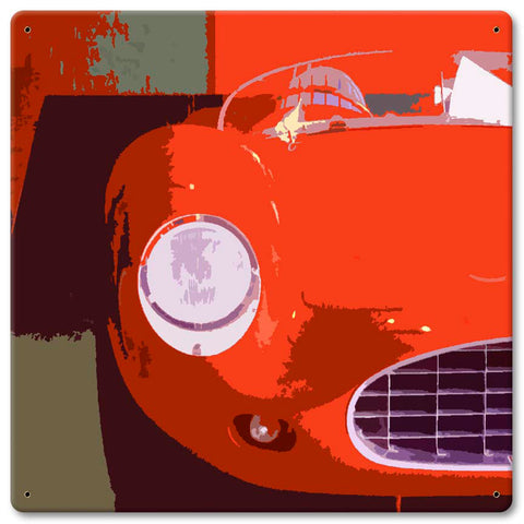 Ferrari Vintage Sign Metal Sign